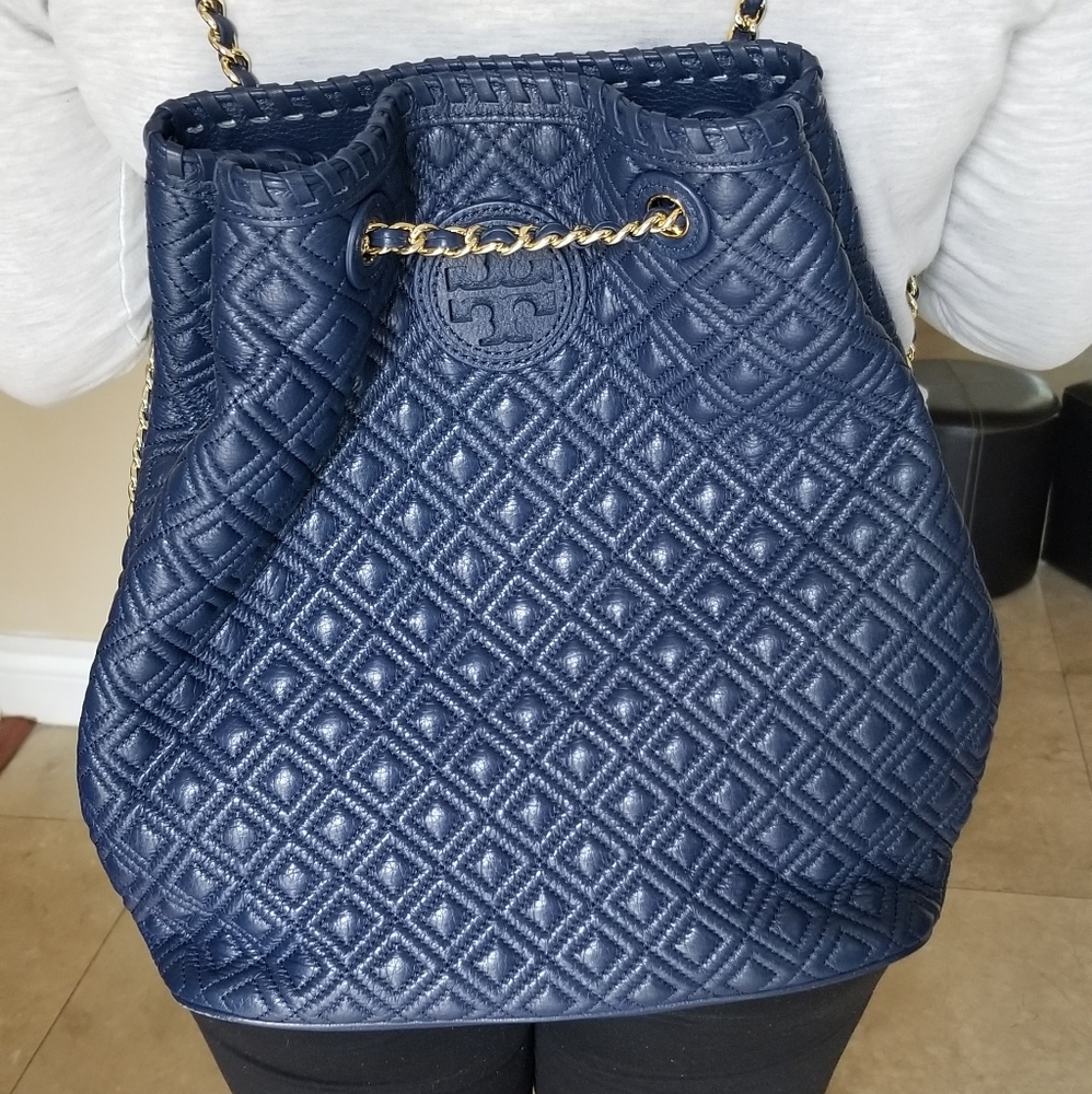 Tory Burch Backpack Starless Night Blue